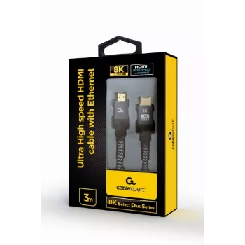 GEMBIRD Ultra High Speed HDMI-kabel met Ethernet, „8K Select Plus Series“, 3 m