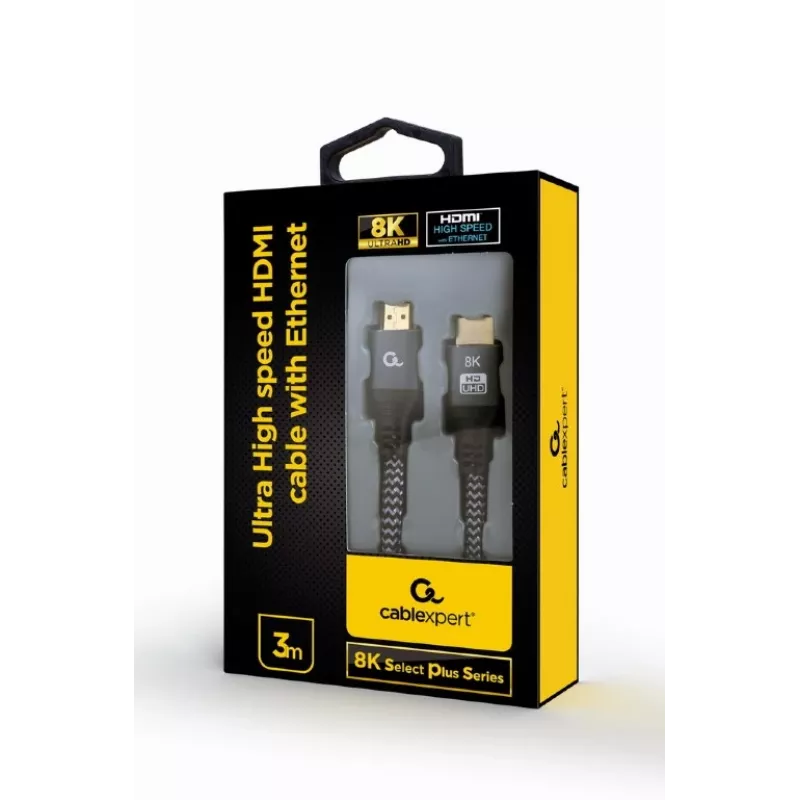 GEMBIRD Ultra High Speed HDMI-kabel met Ethernet, „8K Select Plus Series“, 3 m