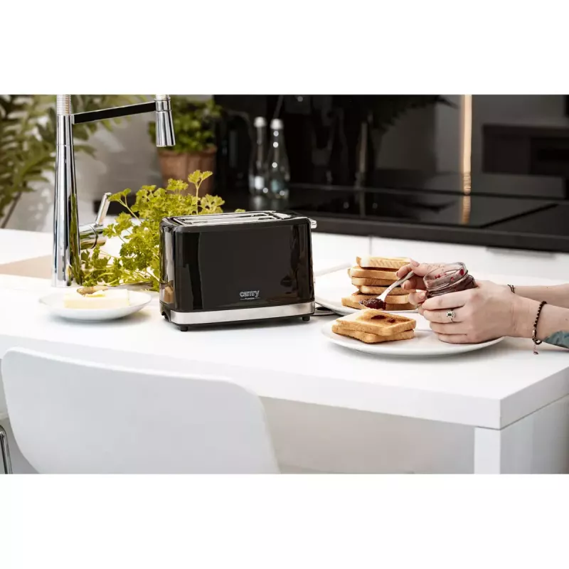 Toaster Camry Premium CR 3218 2 sneetjes 900 W zwart zilver