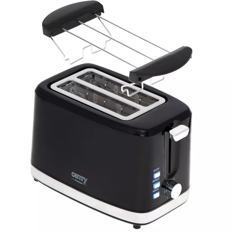Toaster Camry Premium CR 3218 2 sneetjes 900 W zwart zilver