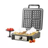 Wafelijzer Adler AD 3049, 4 vierkante wafels, antiaanbaklaag, 1800 W, zwart