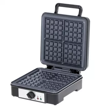 Wafelijzer Adler AD 3049, 4 vierkante wafels, antiaanbaklaag, 1800 W, zwart