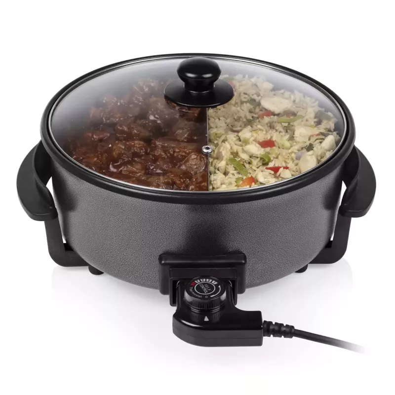 Multifunctionele pan Tristar PZ-9135 XL rond zwart staal 1500W