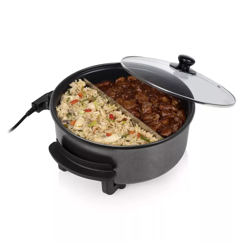 Multifunctionele pan Tristar PZ-9135 XL rond zwart staal 1500W