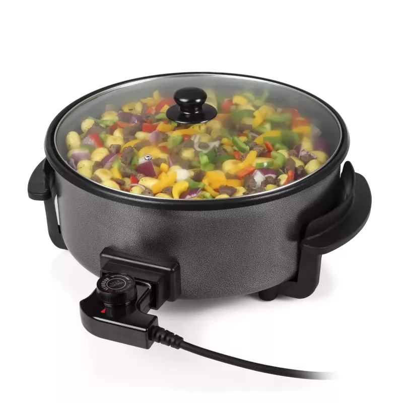 Multifunctionele pan Tristar PZ-9135 XL rond zwart staal 1500W