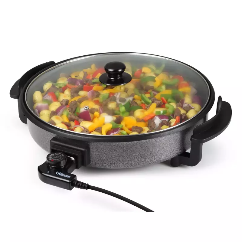 Grillpan Tristar PZ-2964 multifunctioneel rond zwart 40 cm