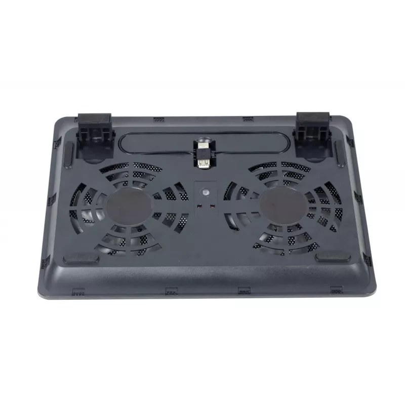 GEMBIRD notebook 15.6in koelstandaard, compact dual-fan - zwart