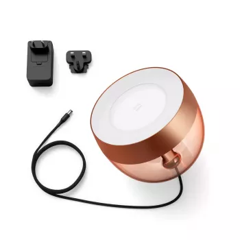 Slimme tafellamp Philips Hue Iris koper Sonderedition — 1 lichtbron, Bluetooth en Zigbee, 100–240V, 2m kabel