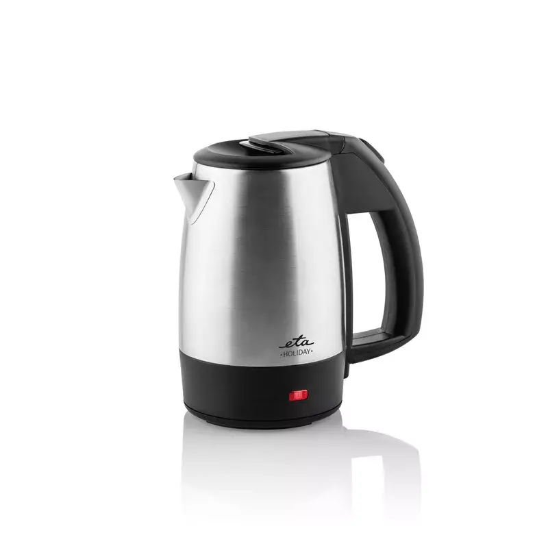 ETA Holiday reis-waterkoker 0,5 L 1000 W zwart RVS