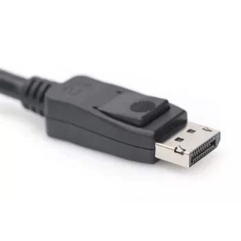 DIGITUS DisplayPort-verbindingskabel, DP M/M, 3 m met vergrendeling, Ultra HD 8K, versie 1.3/1.4, zwart