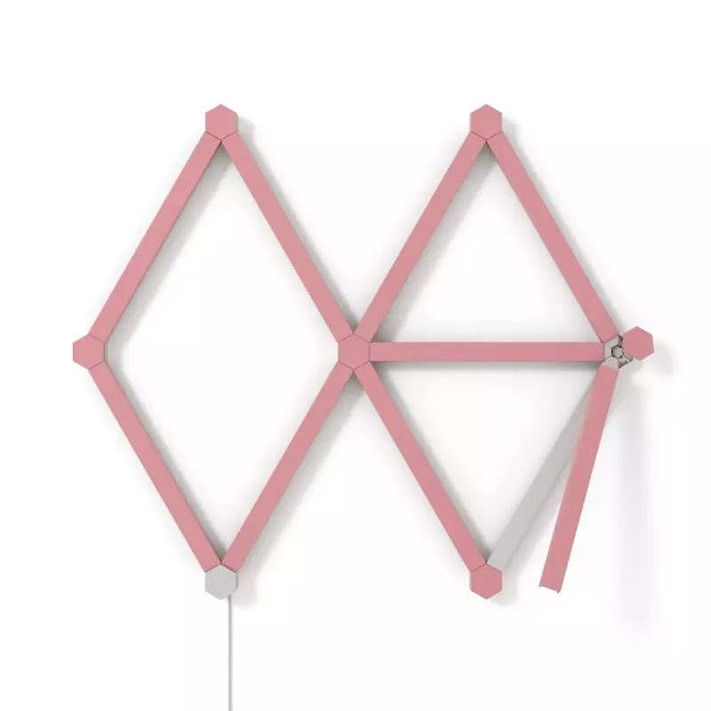 Nanoleaf Lines Skin NL59-0001PM-9PK, 60 graden, roze mat, 9 stuks