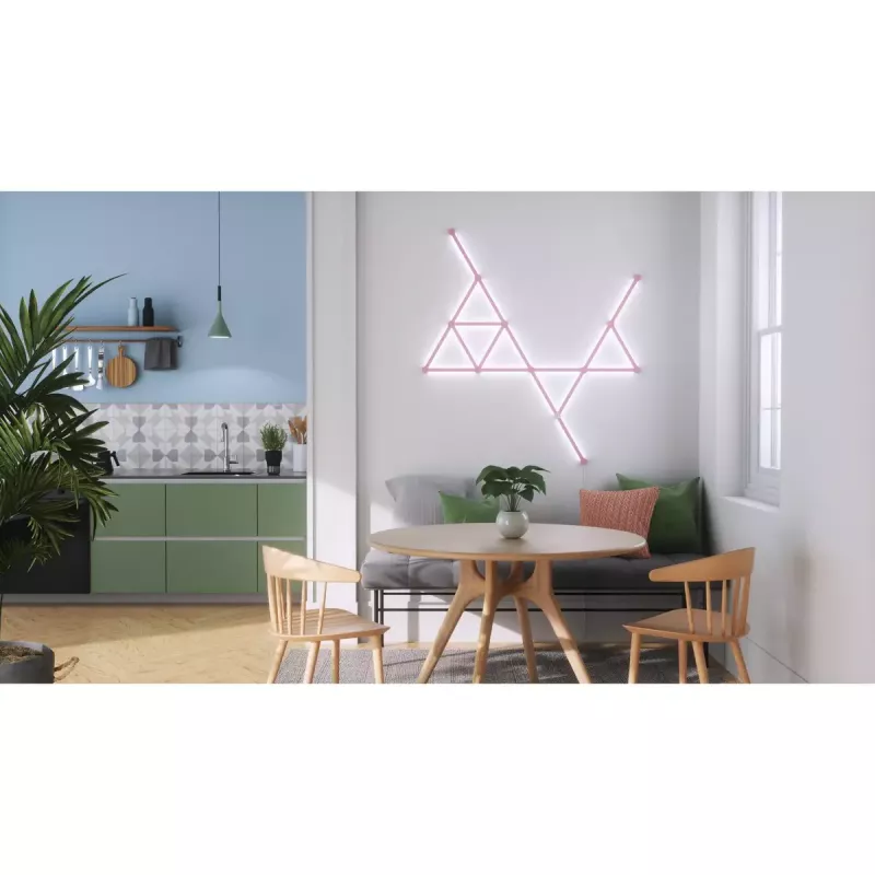 Nanoleaf Lines Skin NL59-0001PM-9PK, 60 graden, roze mat, 9 stuks