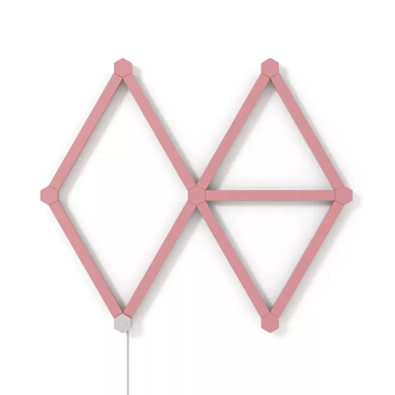 Nanoleaf Lines Skin NL59-0001PM-9PK, 60 graden, roze mat, 9 stuks