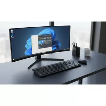Draadloze toetsenbord-muisset Dell KM3322W — full-size-QWERTY, RF draadloos, zwart, kantoorgebruik