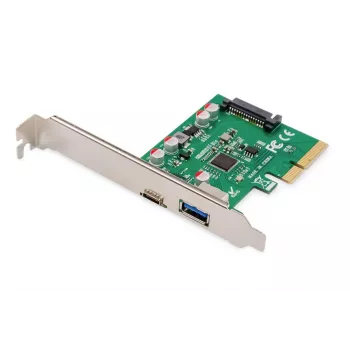 DIGITUS PCIe-kaart USB-C + USB-A, tot 10 Gbit/s
