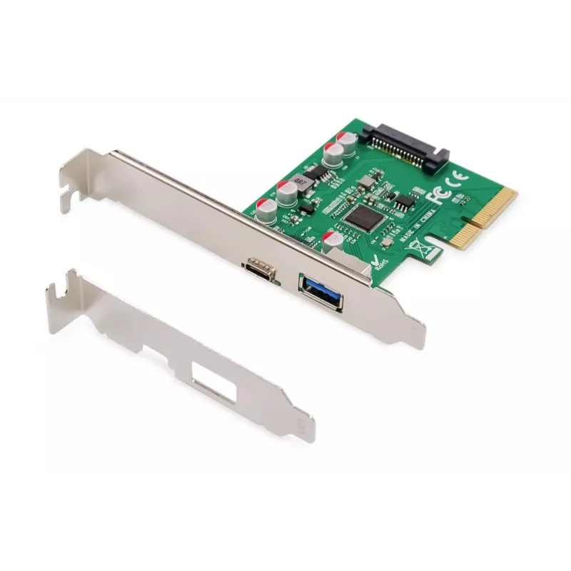 DIGITUS PCIe-kaart USB-C + USB-A, tot 10 Gbit/s
