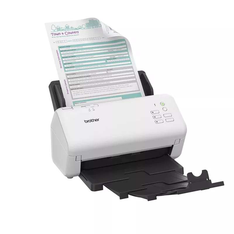 Brother ADS-4300N scanner ADF-scanner 600 x 600 DPI A4 zwart, wit
