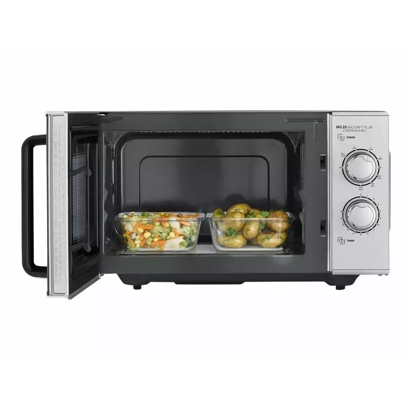 Caso MG 25 Ecostyle magnetron, 25 L, 900 W, grillfunctie, zilver