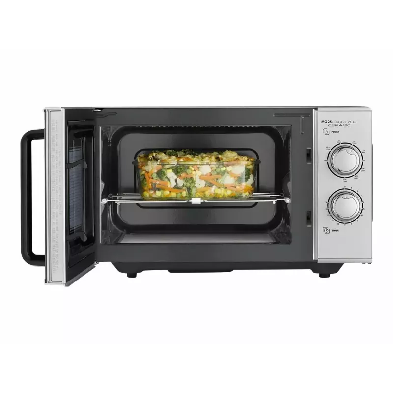 Caso MG 25 Ecostyle magnetron, 25 L, 900 W, grillfunctie, zilver