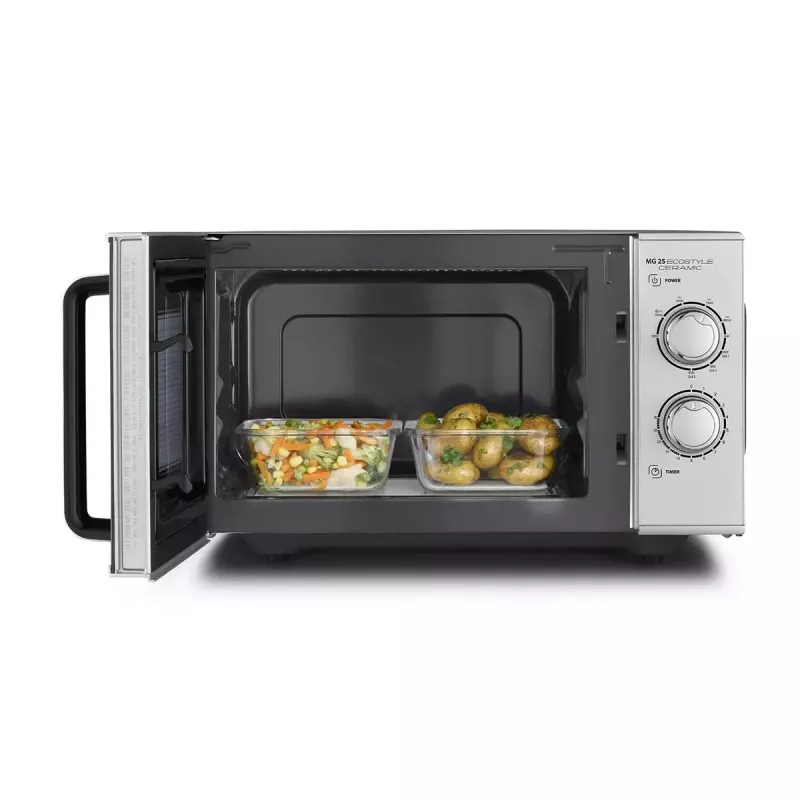 Caso MG 25 Ecostyle magnetron, 25 L, 900 W, grillfunctie, zilver
