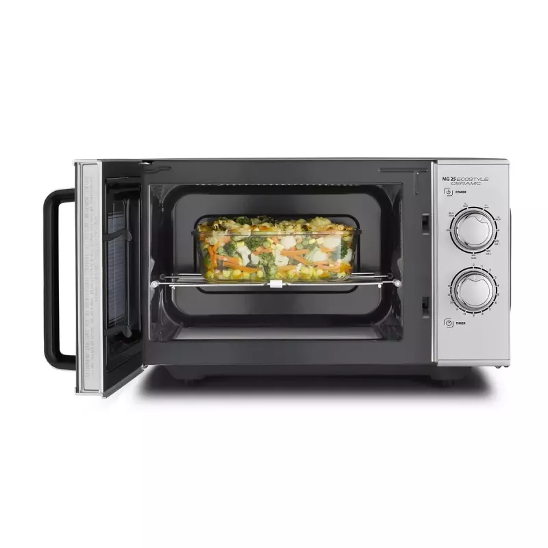 Caso MG 25 Ecostyle magnetron, 25 L, 900 W, grillfunctie, zilver