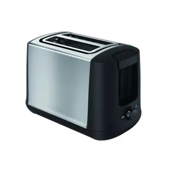Tefal TT340830 toaster — 2 sneetjes, 850 W, zwart en roestvrij staal