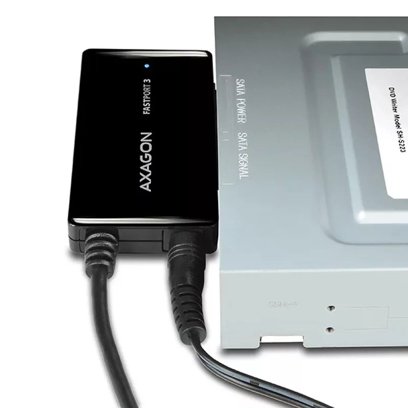 Axagon ADSA-FP3 USB 3.0 - SATA 6G adapter voor het aansluiten van alle SATA-harde schijven en -stations