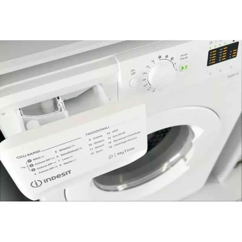 Indesit MTWA 71252 W IT voorlader wasmachine — 7 kg, 1200 t/min, energieklasse E, wit
