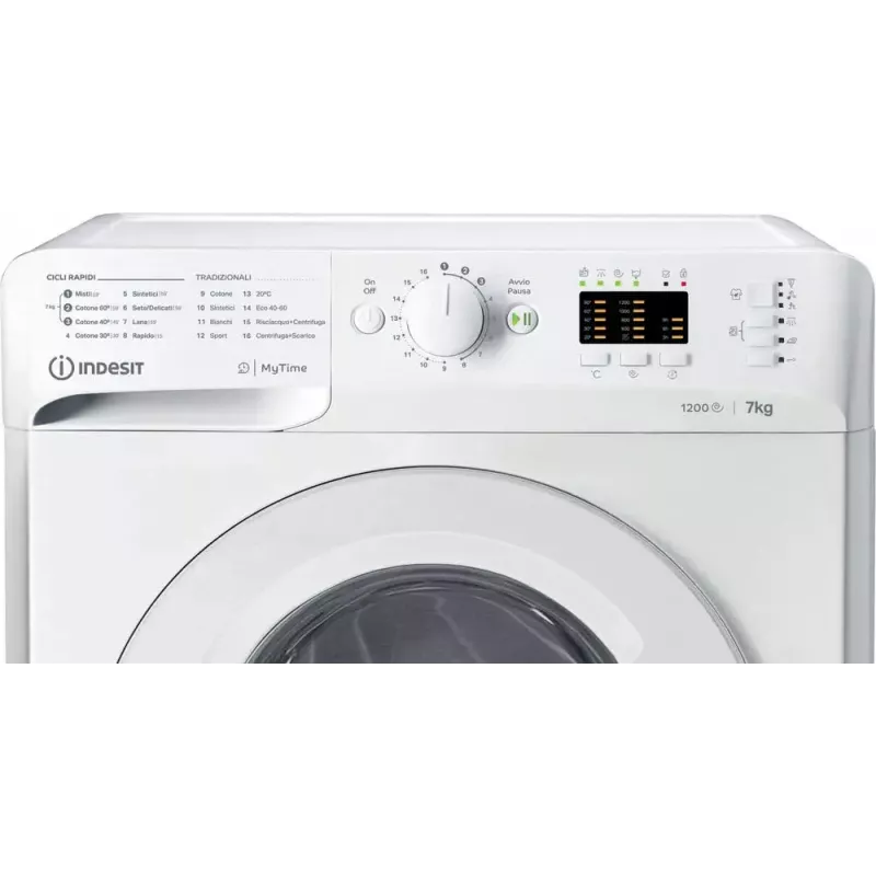 Indesit MTWA 71252 W IT voorlader wasmachine — 7 kg, 1200 t/min, energieklasse E, wit