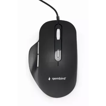 GEMBIRD Optische LED-muis MUS-6B-02 bedraad USB - 6 toetsen wiel zwart