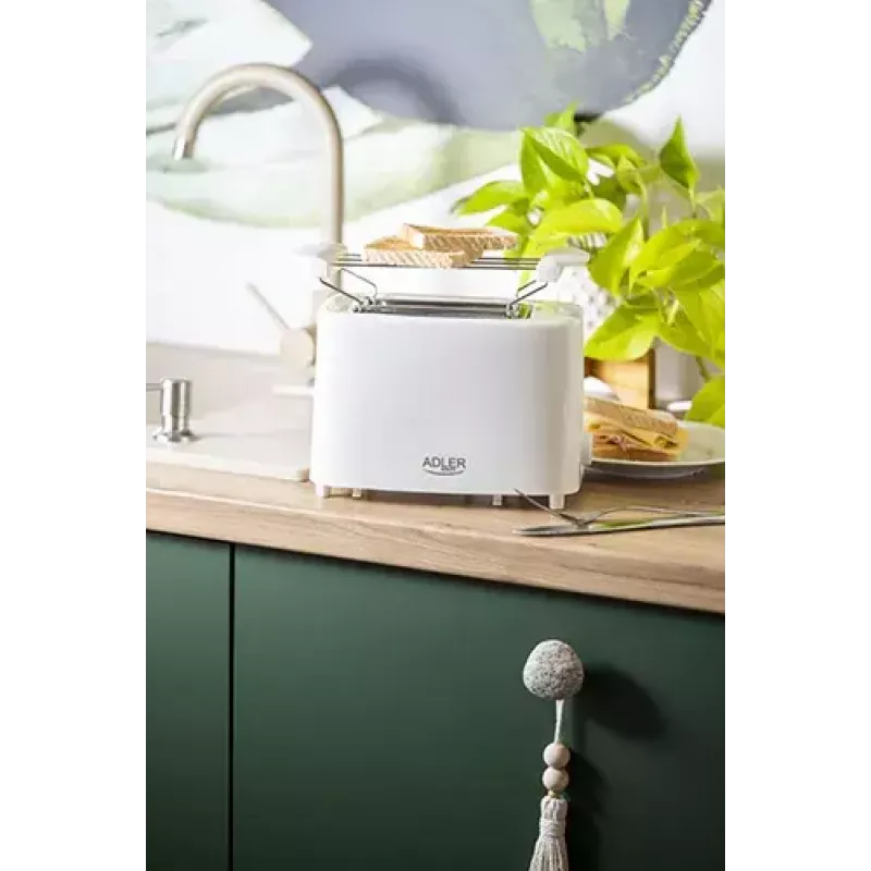 Broodrooster Adler AD 3223 2 sneetjes 750 W Wit