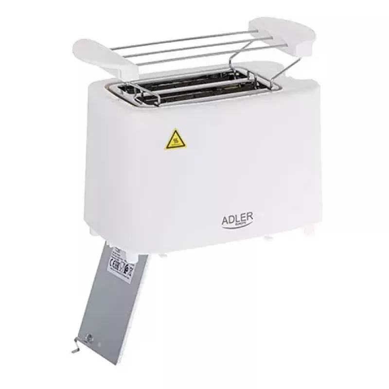 Broodrooster Adler AD 3223 2 sneetjes 750 W Wit