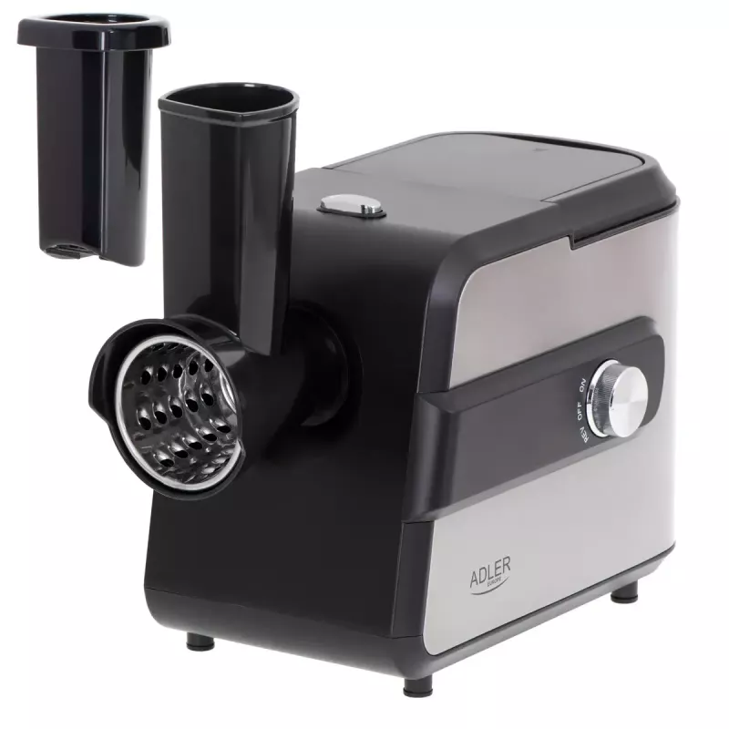 Vleesmolen Adler AD 4813 2000 W Zwart Zilver