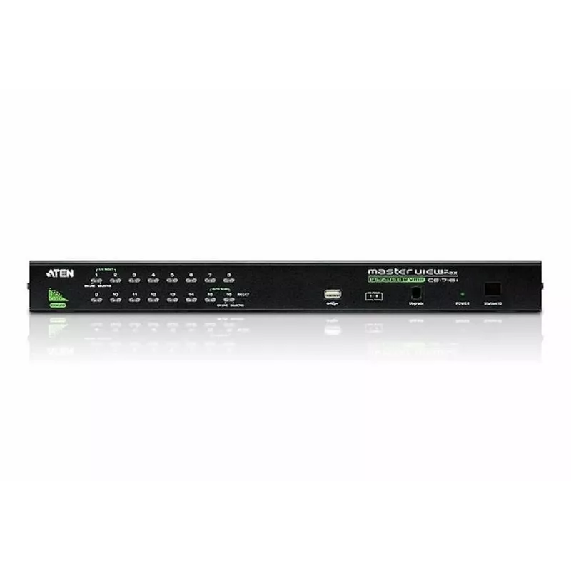 ATEN 16-poorts USB - PS/2 VGA KVM-switch met USB-perifere aansluiting