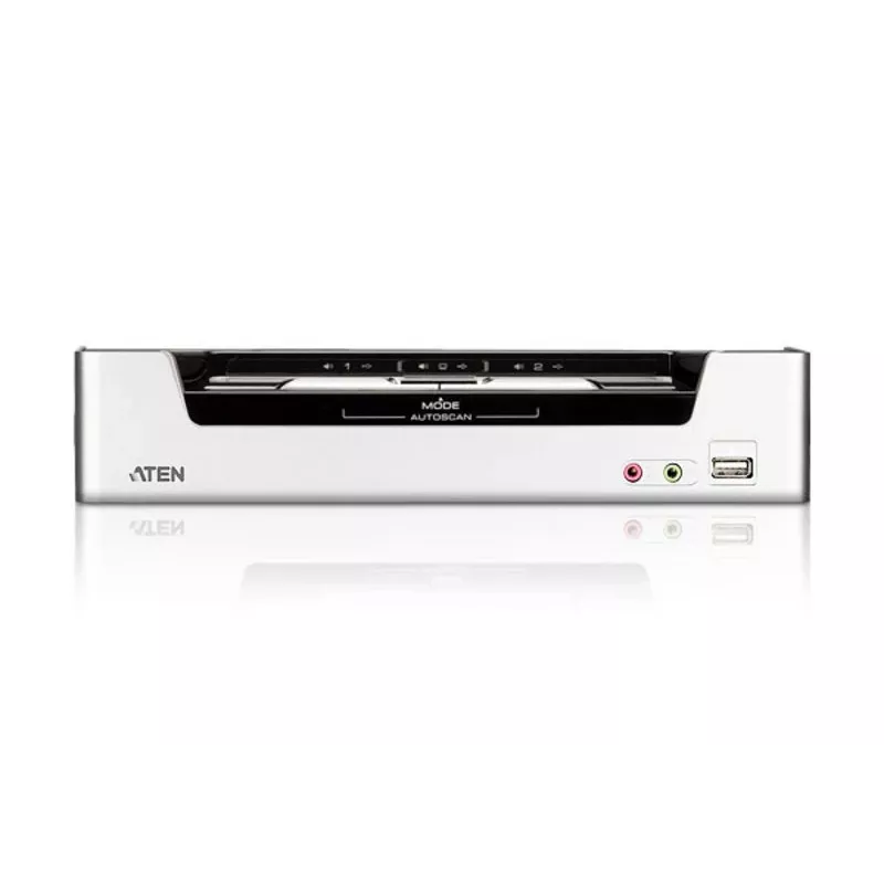 ATEN 2-poorts USB HDMI KVM-switch met audio & USB 2.0 hub (KVM-kabel inbegrepen)