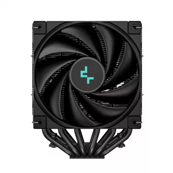 Luchtkoeler DeepCool AK620 ZERO DARK 12 cm zwart, 6 heatpipes, 2x120 mm PWM-ventilatoren, TDP 260 W, hoogte 160 mm
