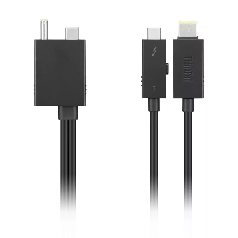 Lenovo 4X91K16970 Thunderbolt-kabel 0,7 m 40 Gbit/s zwart