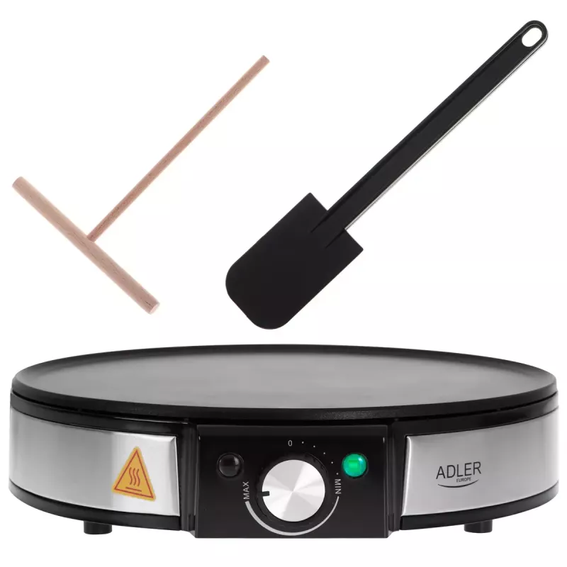 Crêpemaker Adler AD 3058 1600 W zwart roestvrij staal