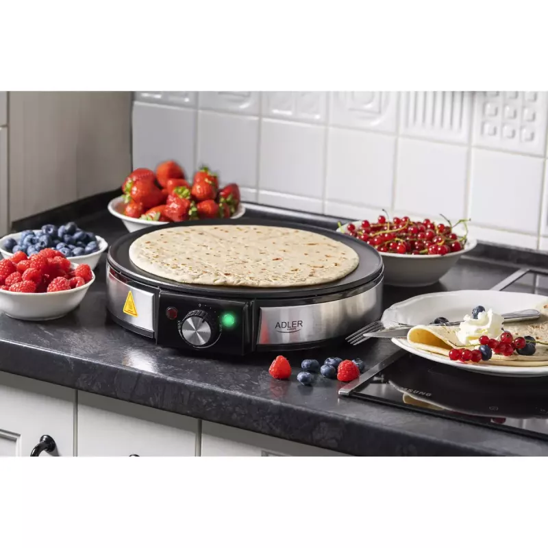 Crêpemaker Adler AD 3058 1600 W zwart roestvrij staal