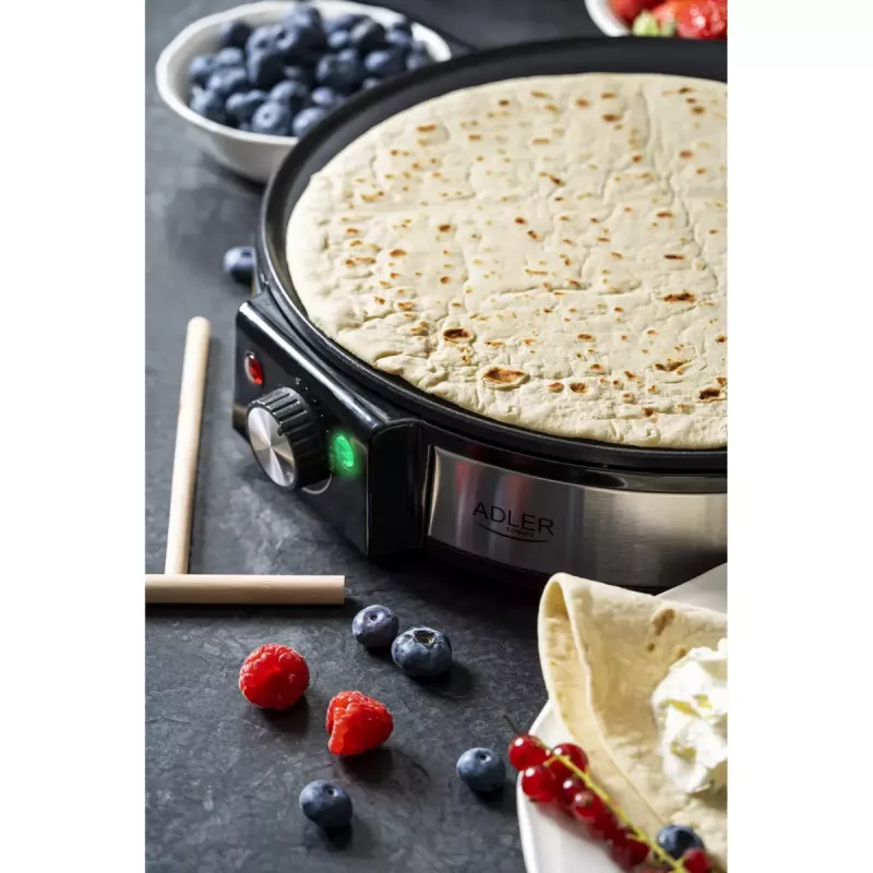 Crêpemaker Adler AD 3058 1600 W zwart roestvrij staal
