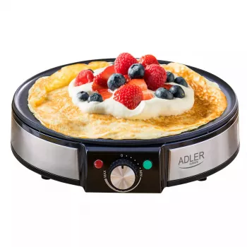 Crêpemaker Adler AD 3058 1600 W zwart roestvrij staal