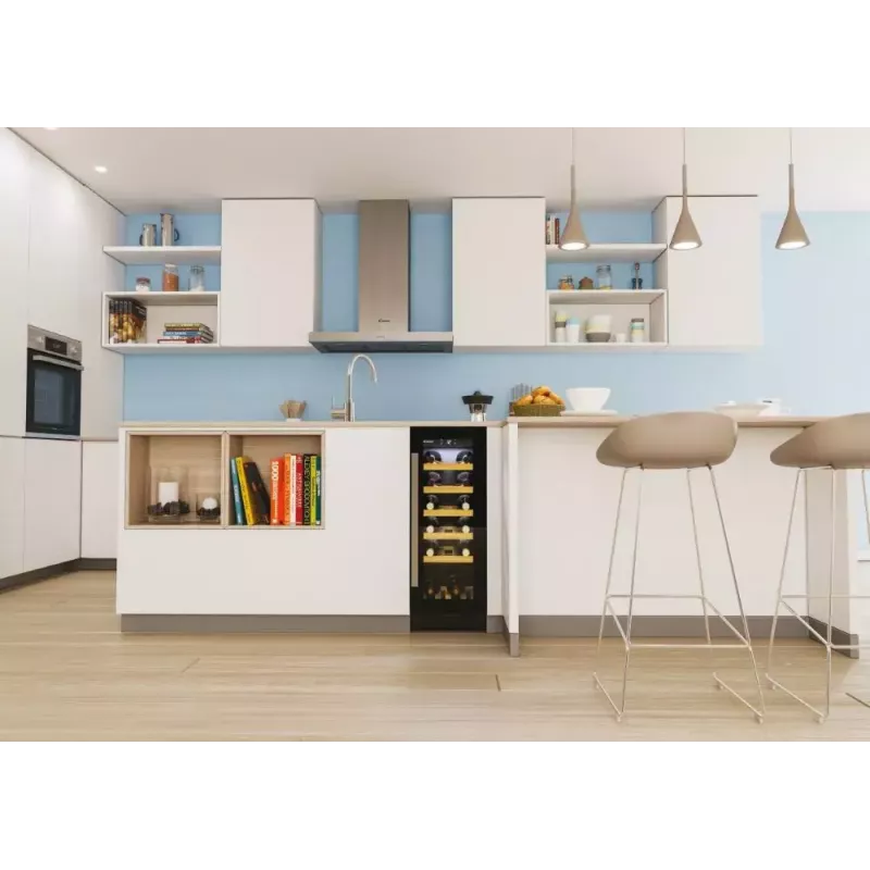 Inbouw wijnkoeler Candy DiVino CCVB 30/1 zwart 20 flessen