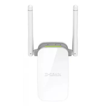 D-Link N300 Wi-Fi Range Extender, netwerk-repeater, 300 Mbit/s, 10,100 Mbit/s, extern, IEEE 802.3u, 802.11g, Wi-Fi 4 (802.11n)