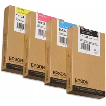 Epson singlepack geel T612400 220 ml, geel, pigmentinkt, 220 ml, 1 stuks