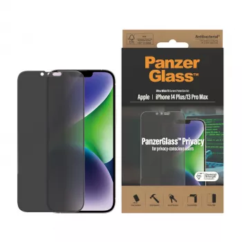 Privacyschermbescherming PanzerGlass Apple iPhone 14 Plus 13 Pro Max krasvast stootvast