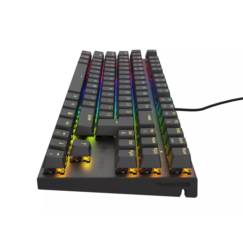 GENESIS Thor 303 TKL toetsenbord gaming USB QWERTY zwart RGB LED