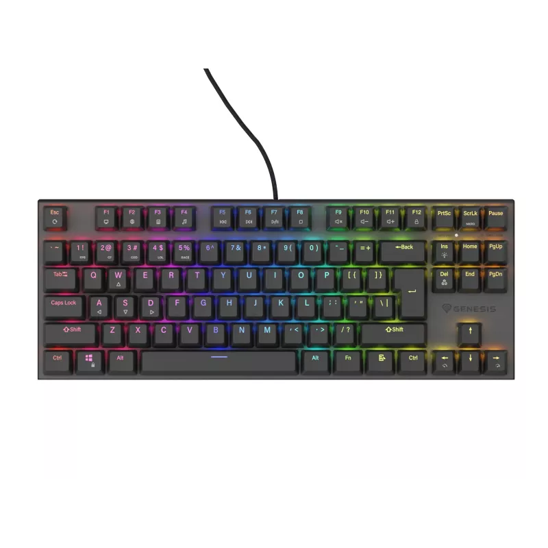 GENESIS Thor 303 TKL toetsenbord gaming USB QWERTY zwart RGB LED