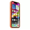 Apple lederen case met MagSafe iPhone 14 oranje