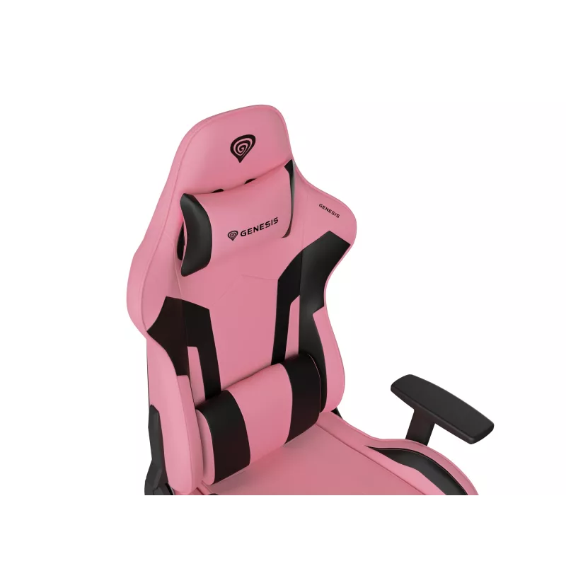 PC gamingstoel GENESIS Nitro 720 luchtgevulde zitting zwart roze 150 kg