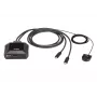ATEN 2-poorts USB-C 4K DisplayPort KVM-switch met afstandsbediening voor poortselectie